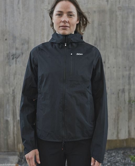 POC W's Motion Rain Jacket Uranium Black - women's cycling jacket