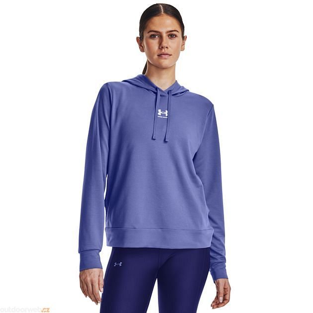  Rival Terry Hoodie, blue - women's sweatshirt - UNDER ARMOUR  - 46.89 € - outdoorové oblečení a vybavení shop