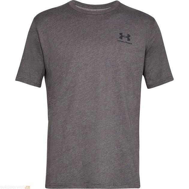 men\'s oblečení short 19.78 ARMOUR sleeve - Gray/black - a UNDER SPORTSTYLE outdoorové shirt - CHEST Outdoorweb.eu - SS, - shop vybavení LEFT € t-