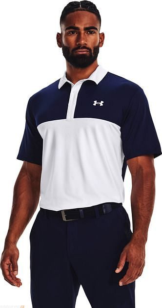 Outdoorweb.eu UA Perf 3.0 Color Block Polo WHT polo shirt with