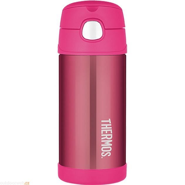  Baby thermos with straw 355 ml pink - Stainless steel  vacuum insulated bottle - THERMOS - 24.06 € - outdoorové oblečení a  vybavení shop
