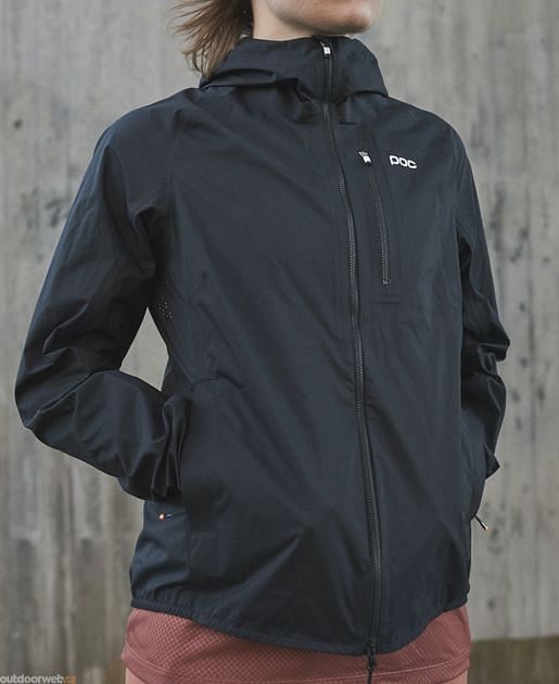 POC W's Motion Rain Jacket Uranium Black - women's cycling jacket