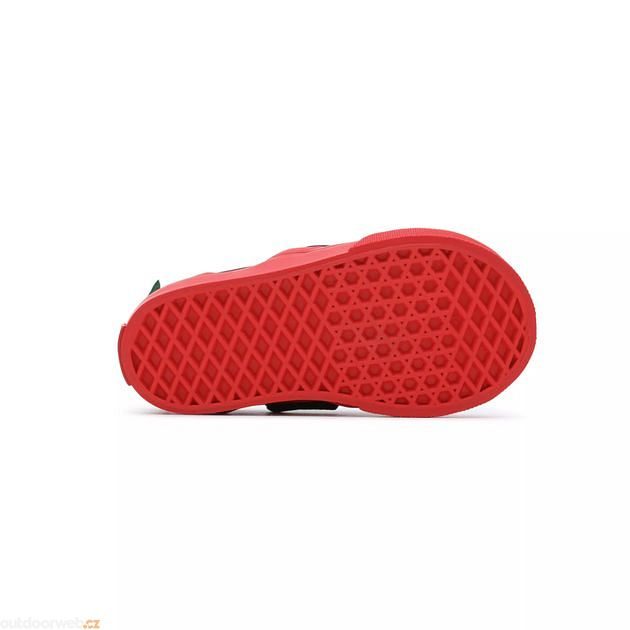 red sole vans