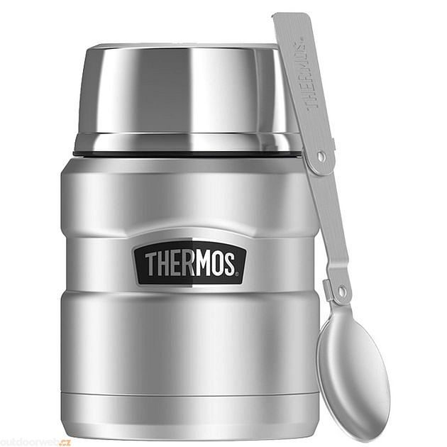  Food thermos with folding spoon and cup 470 ml military  green - Stainless steel vacuum insulated thermos - THERMOS - 32.74 € -  outdoorové oblečení a vybavení shop