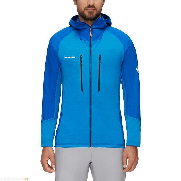  Eiswand Advanced ML Hooded Jacket Men tarn-azurit - Men's  technical hoodie - MAMMUT - 233.85 € - outdoorové oblečení a vybavení shop