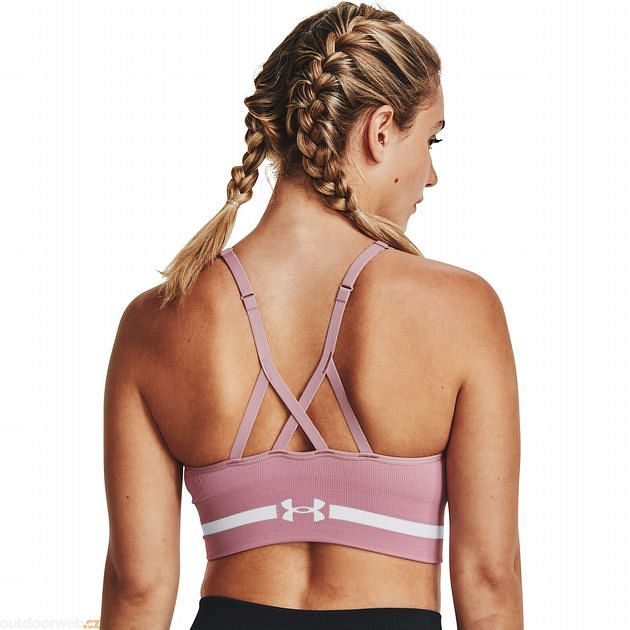  Seamless Low Long Bra-PNK - sportovní podprsenka - UNDER  ARMOUR - 37.88 € - outdoorové oblečení a vybavení shop