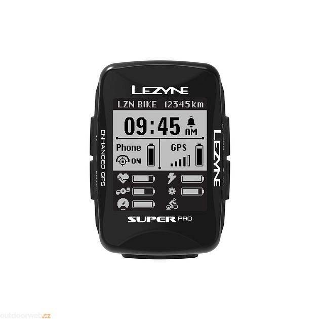 Outdoorweb.eu - SUPER PRO GPS HR/ProSC LOADED BLACK - gps - LEZYNE