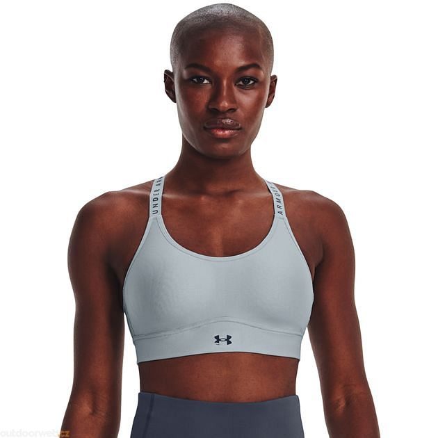  UA Infinity Mid Covered, Blue/grey - sports bra