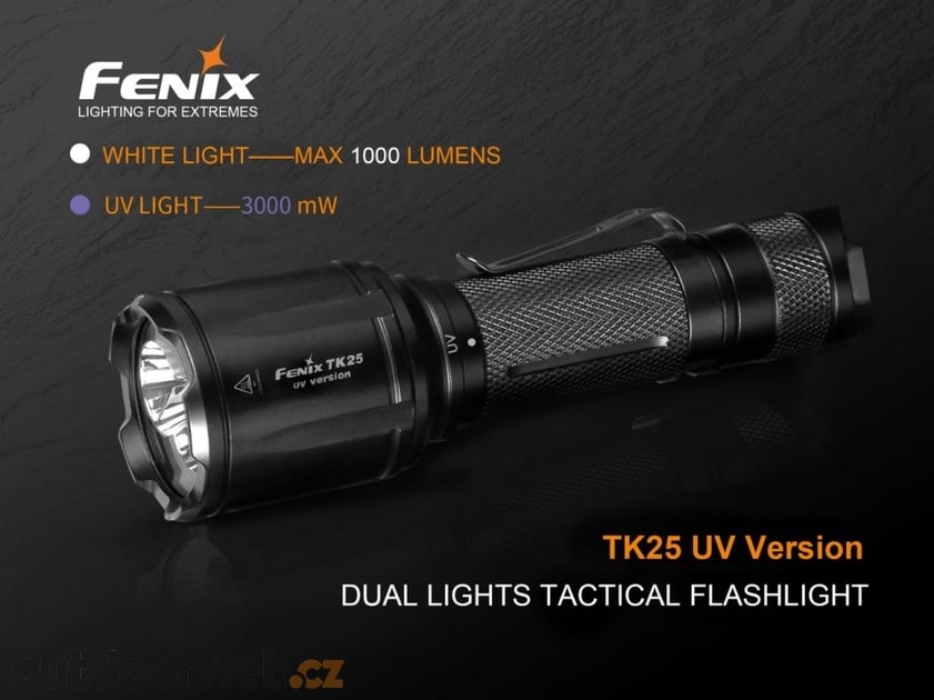 LINTERNA FENIX TK25 IR 1000 LUMENS