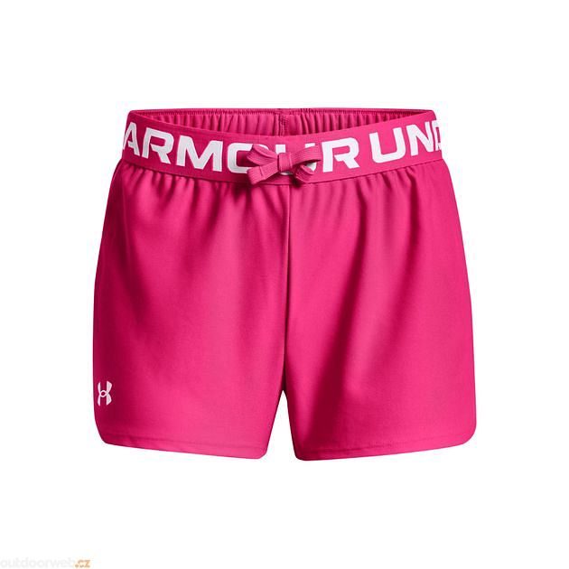 Play Up Solid Shorts-PNK - kraťasy dívčí - UNDER ARMOUR - 17.95 €