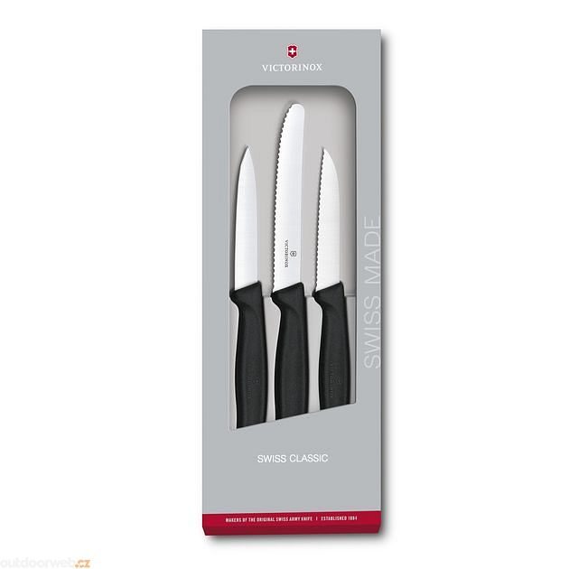 Set of 3 vegetable knives black - knife set 3 pieces - VICTORINOX - 17.87 €