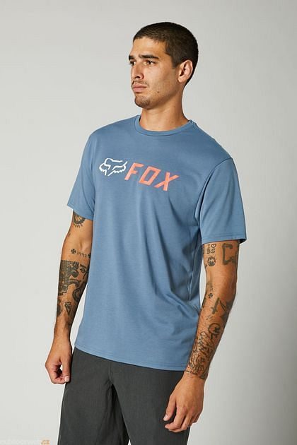 Apex Ss Tech Tee, Matte Blue - tričko pánské - FOX - 584 Kč