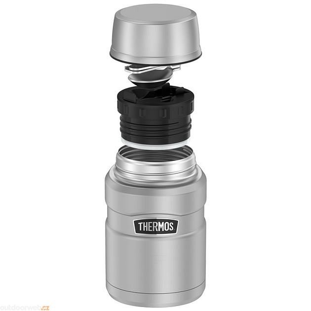  Food thermos with folding spoon and cup 470 ml stainless  steel - Stainless steel vacuum insulated thermos - THERMOS - 31.65 € -  outdoorové oblečení a vybavení shop
