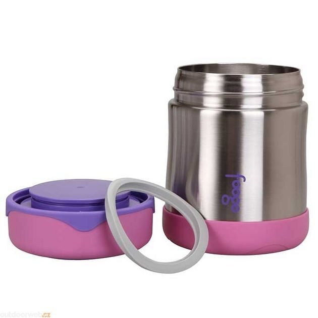 Thermos Stainless Steel Food Flask, Pink, 290 ml