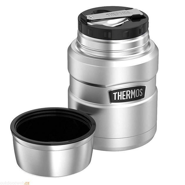  Food thermos with folding spoon and cup 470 ml stainless  steel - Stainless steel vacuum insulated thermos - THERMOS - 31.65 € -  outdoorové oblečení a vybavení shop