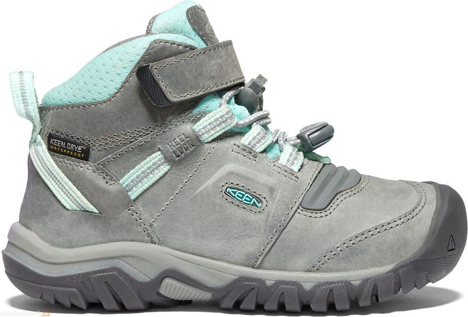 RIDGE FLEX MID WP CHILDREN grey/blue tint - trekking shoes for children -  KEEN - 78.16 €