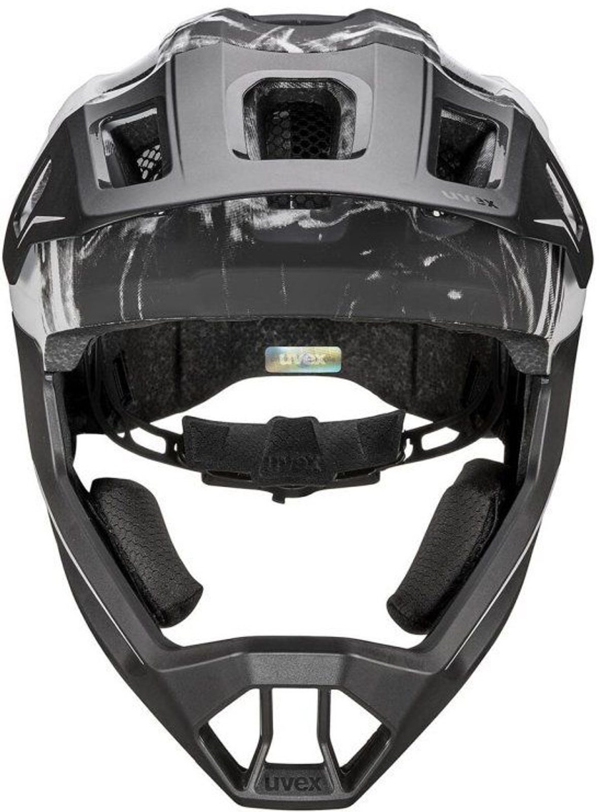 UVEX REACT JR FULLFACE 52-56 cm BLACK - WHITE MATT 2026