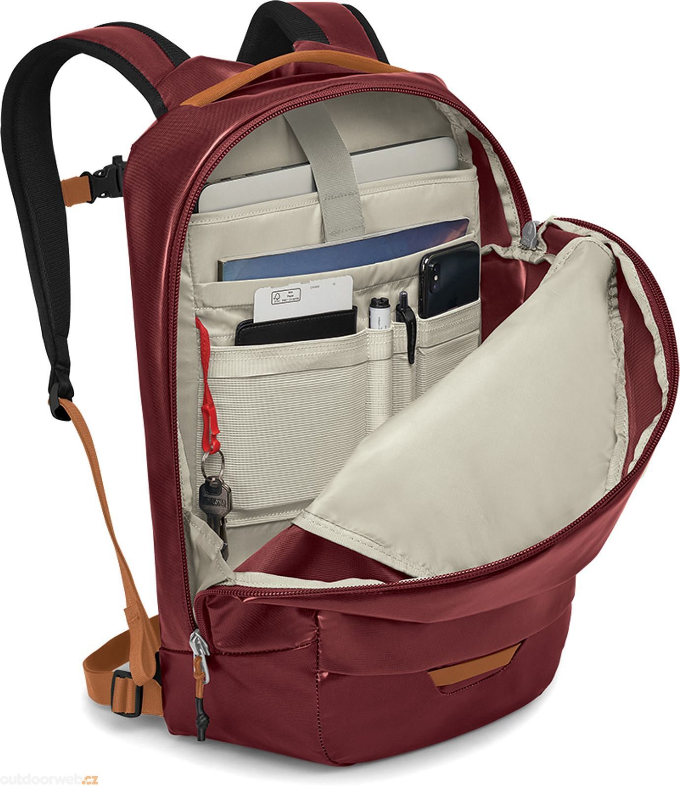 TRANSPORTER PANEL LOADER 25, red mountain - city backpack - OSPREY