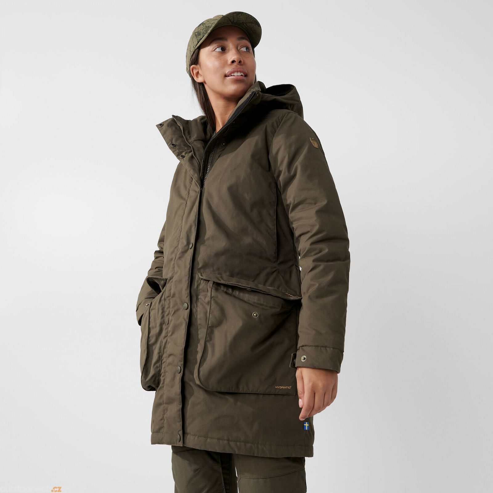 Högvilt Jacket W Deep Forest - women's winter coat - FJÄLLRÄVEN