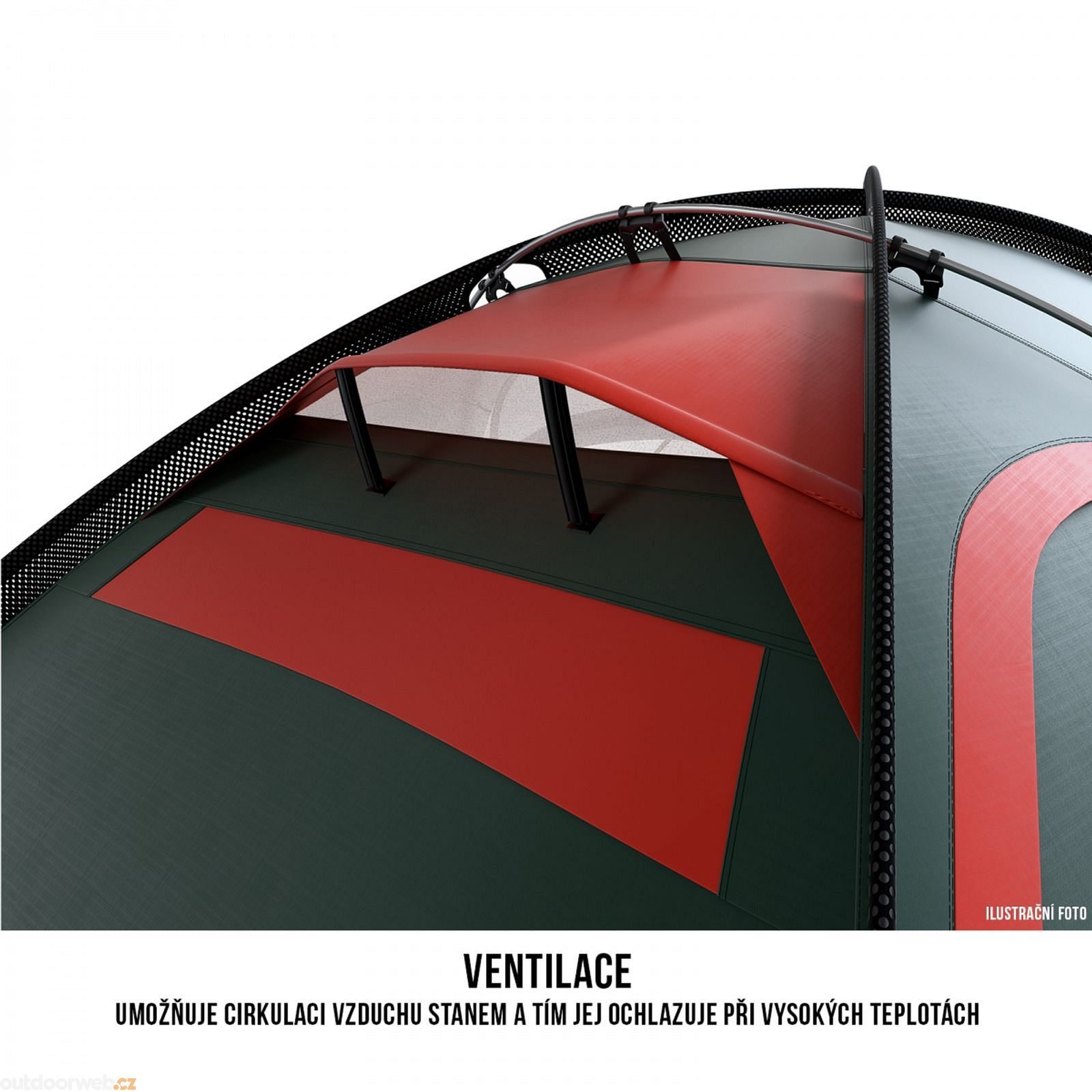 Expedition tent for 3 people - Fighter 3-4 - green | HUSKY EU