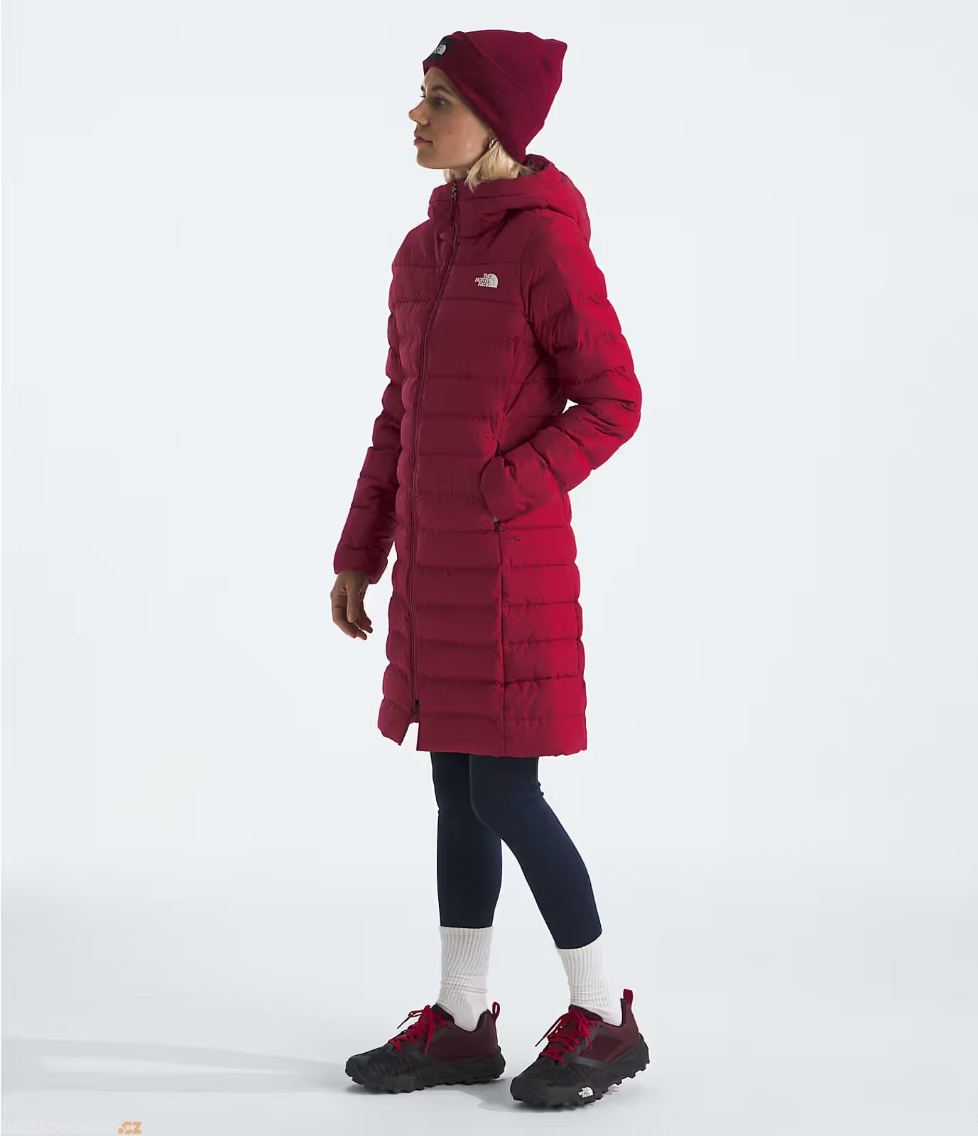 W ACONCAGUA PARKA, BEETROOT women's down parka THE NORTH FACE