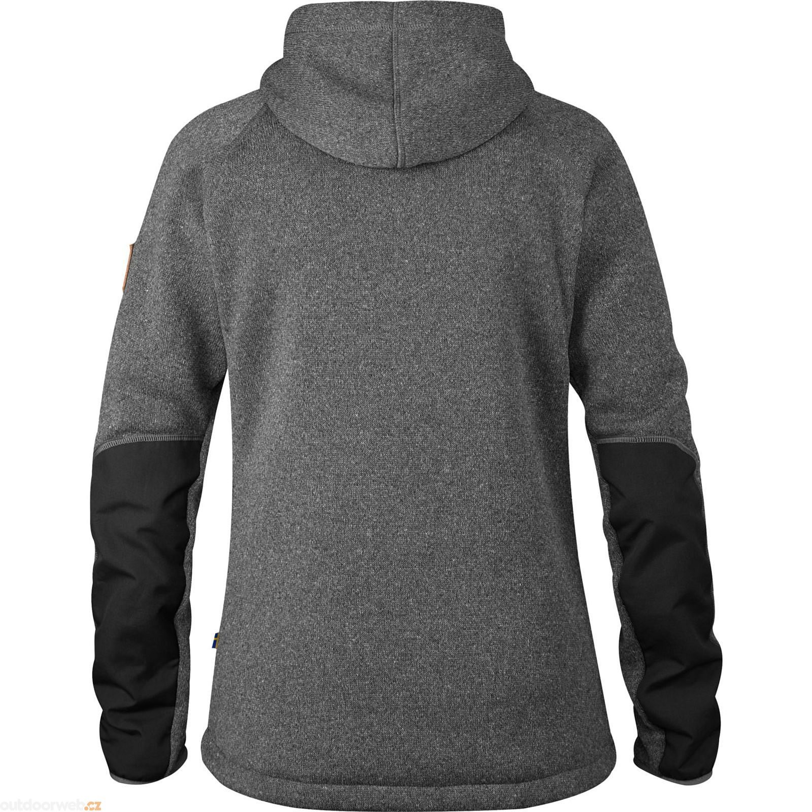 Outdoorweb.eu Ovik Fleece Hoodie W Dark Grey fleecova mikina damska FJALLRAVEN 167.11