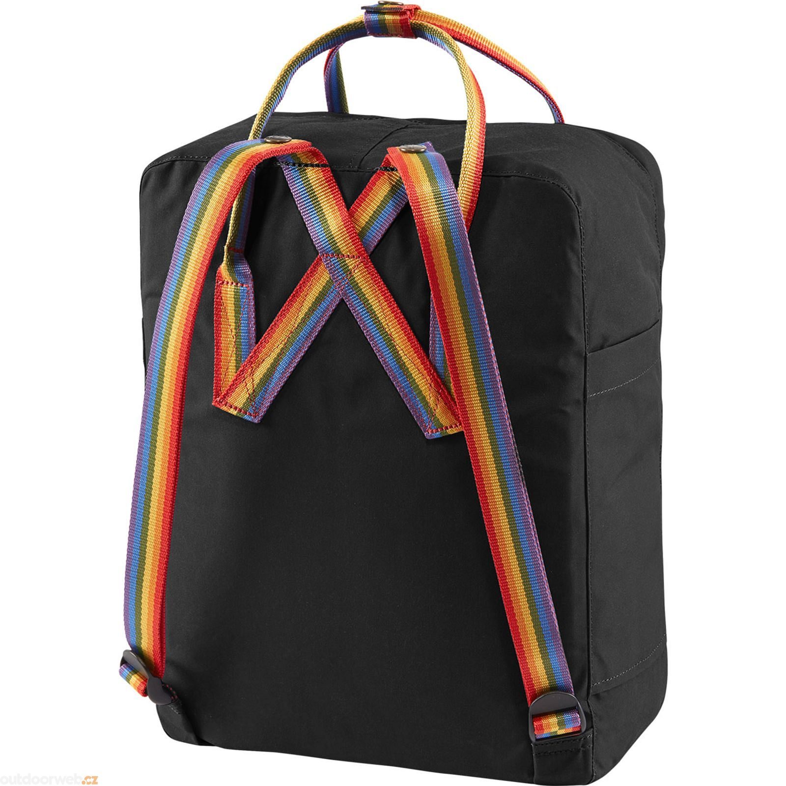 Kånken Rainbow Black-Rainbow Pattern - city backpack 