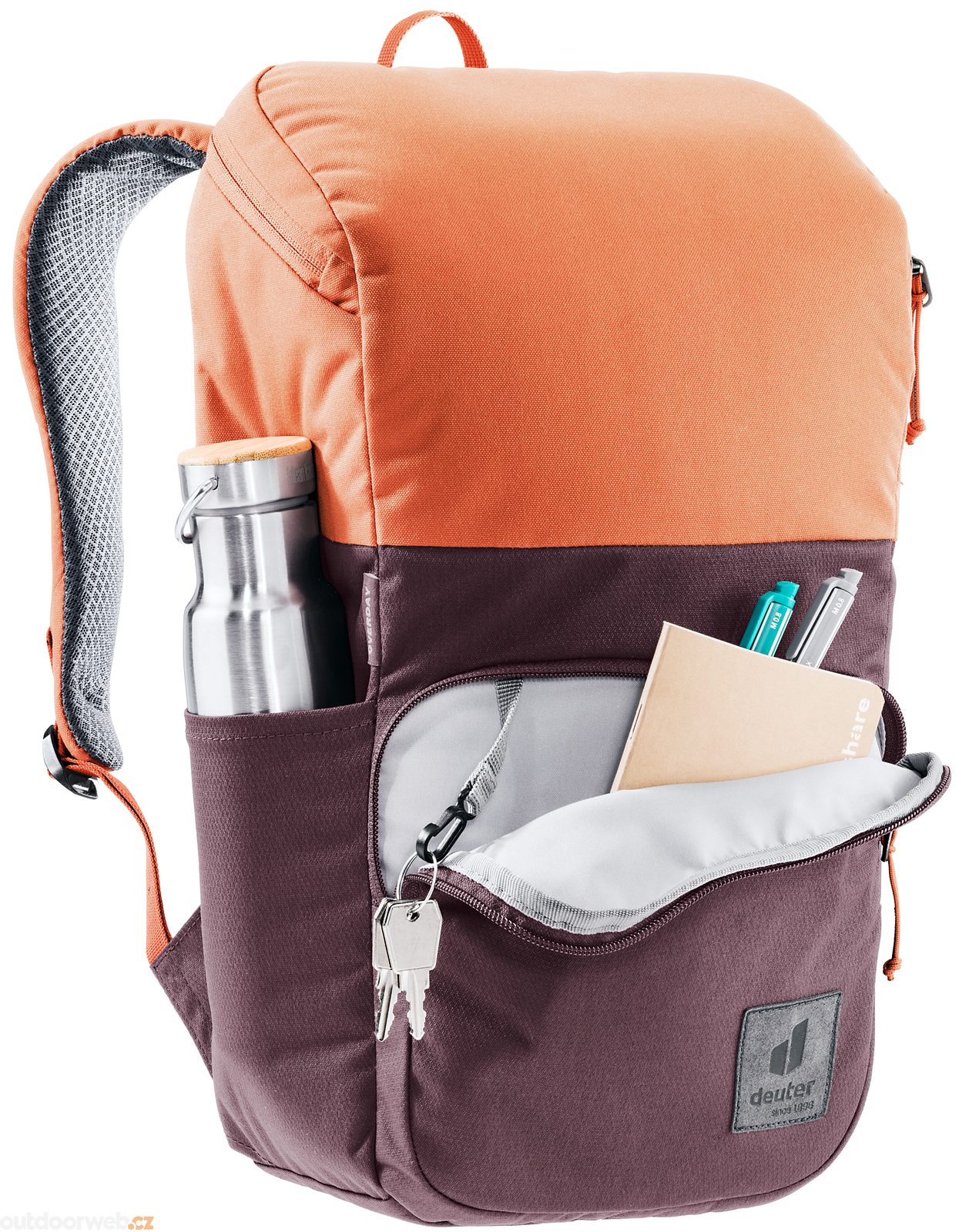 Deuter Overday Backpack, Couleur Aubergine-Sienna, Enfant Unisexe - Neuf