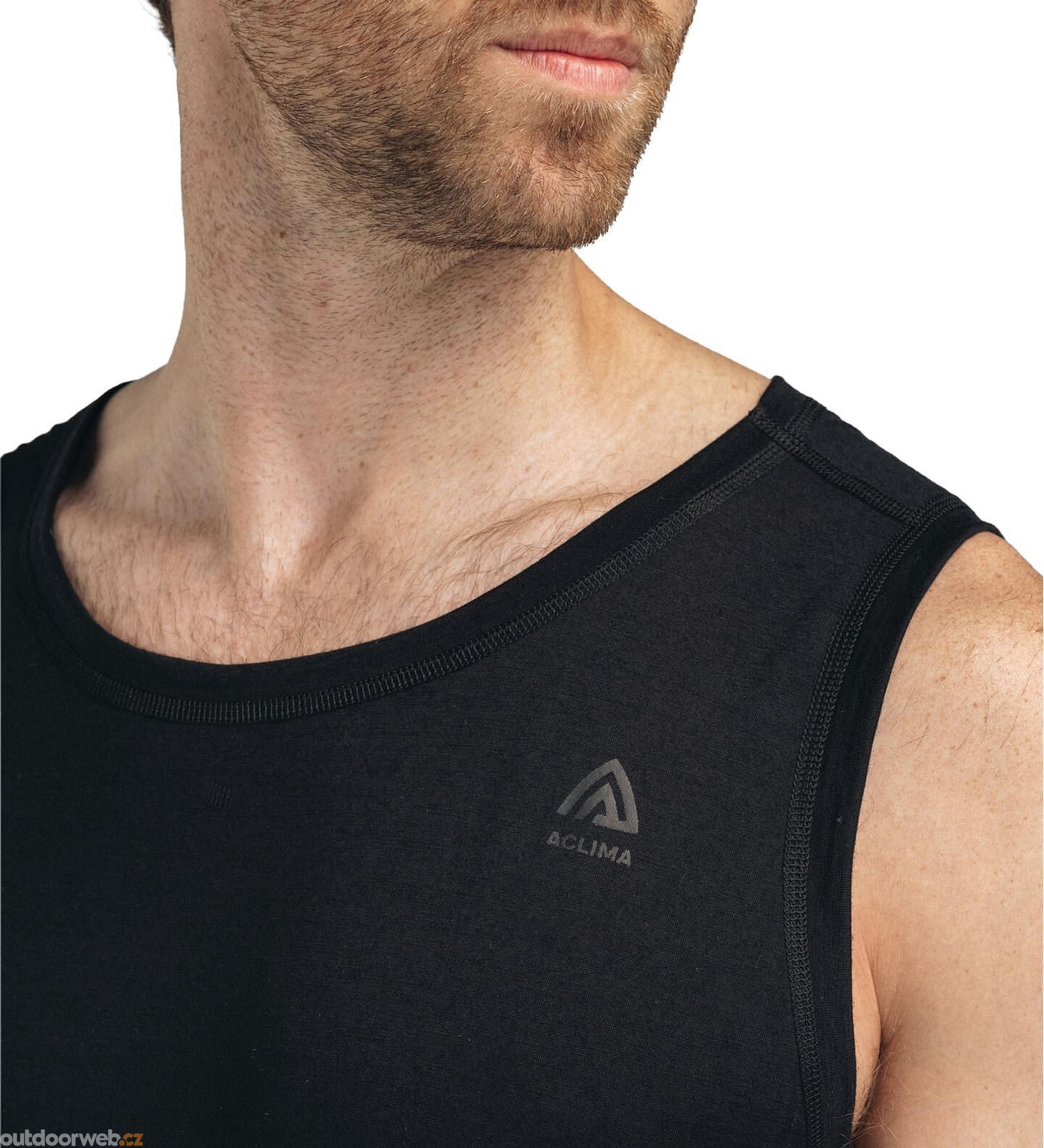 Spectrum Singlet LightWool 140 singlet V2 M's Jet Black - Men’s singlet - ACLIMA - 66,65