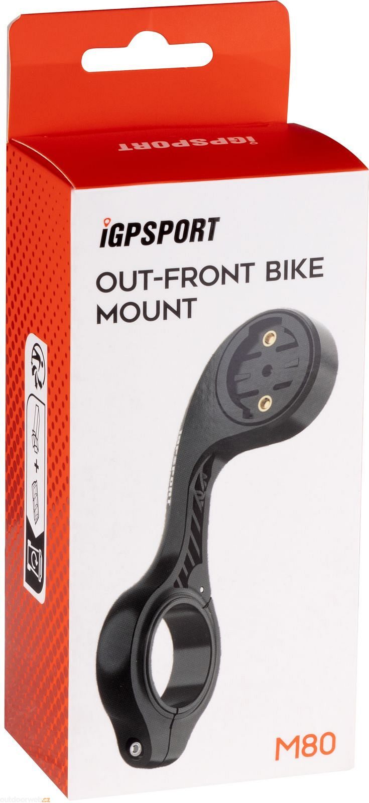 M80, předsazený, černý - holder - IGPSPORT - 14,79 €