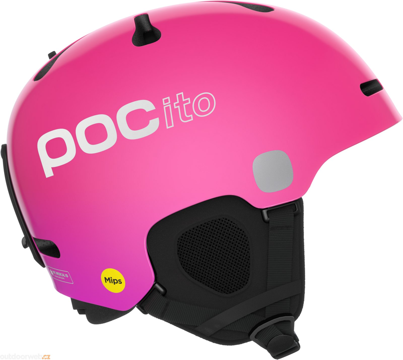 POCito Fornix MIPS Fluorescent Pink - ski helmet for children