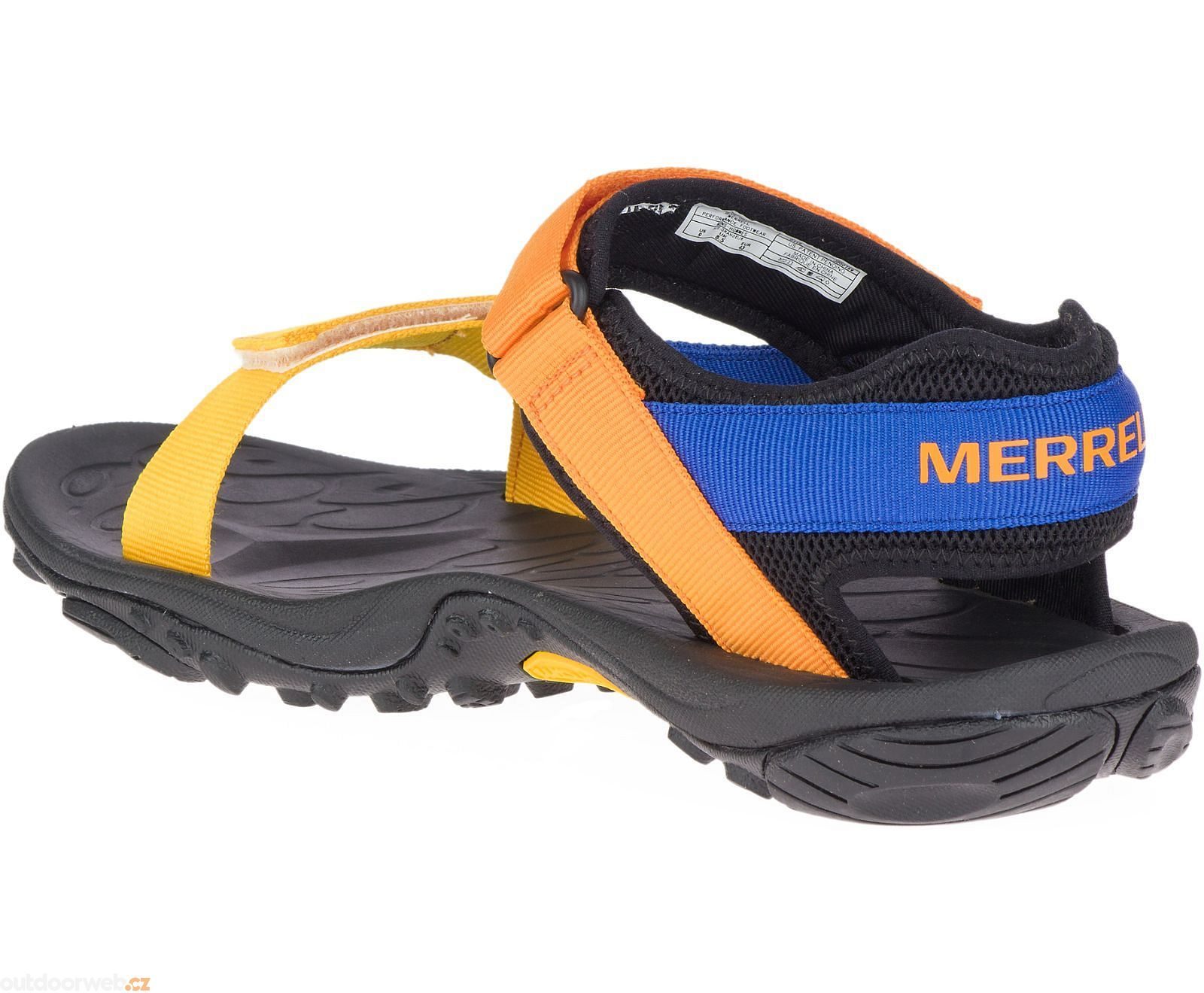 Merrell Men’s Kahuna Blue Orange Strappy Sandals Hook Loop Vibram Men Sz 11 ?preset=dw-large main image 4