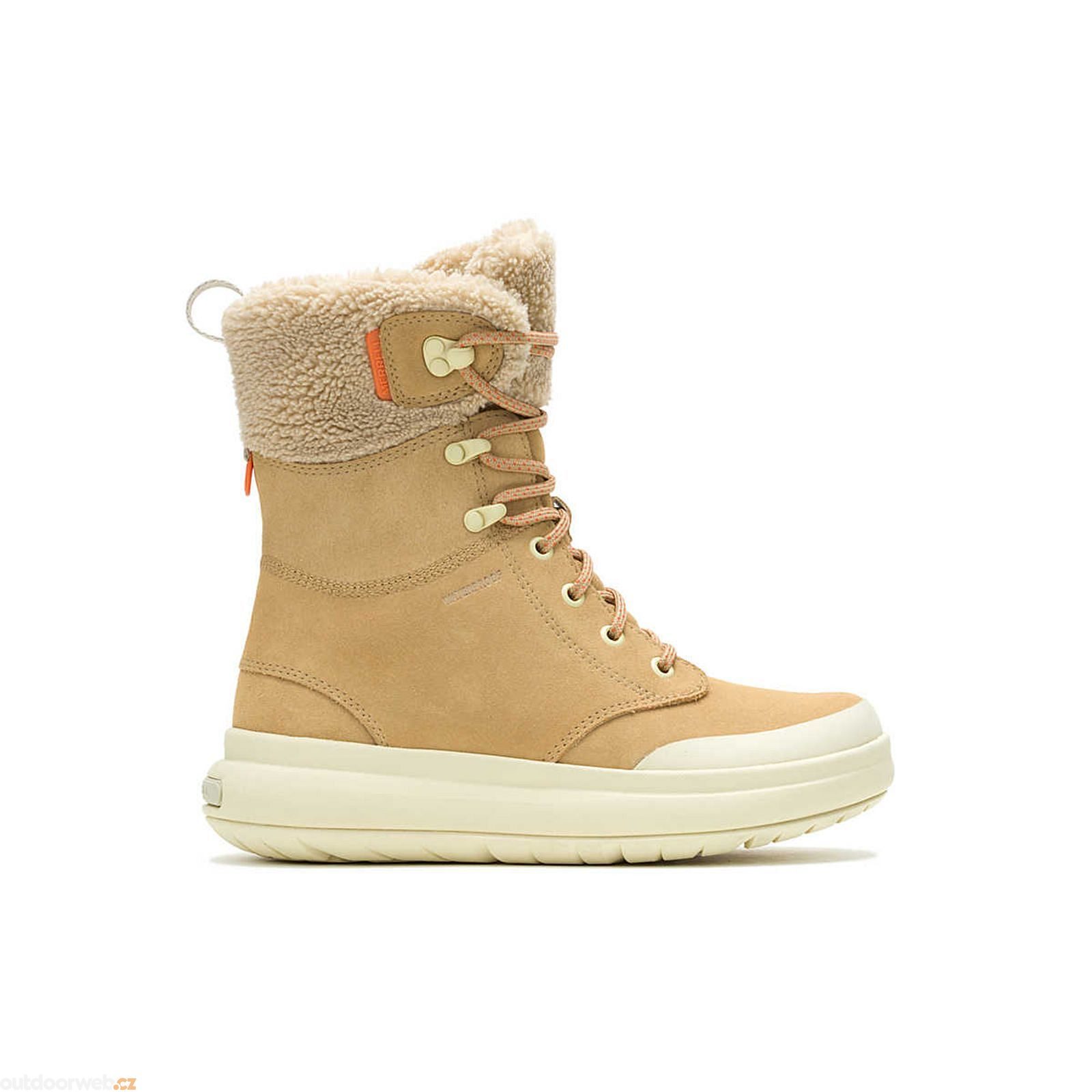J007074 MARQUETTE THERMO TALL ZIP WP, tan - Zimní obuv dámská