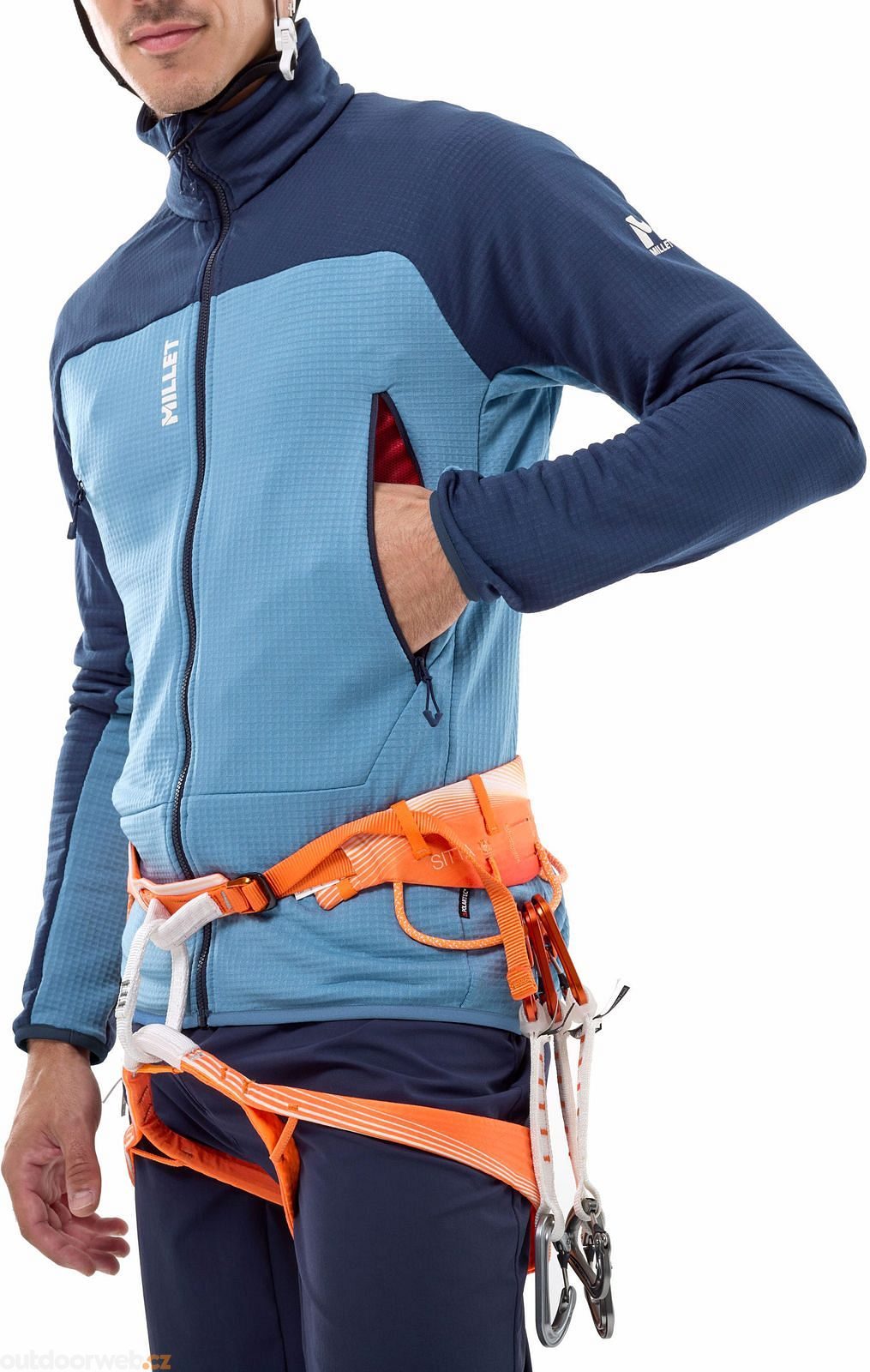 FUSION GRID JKT M CORONET BLUE/SAPHIR - Men’s sweatshirt - MILLET - 124 ...