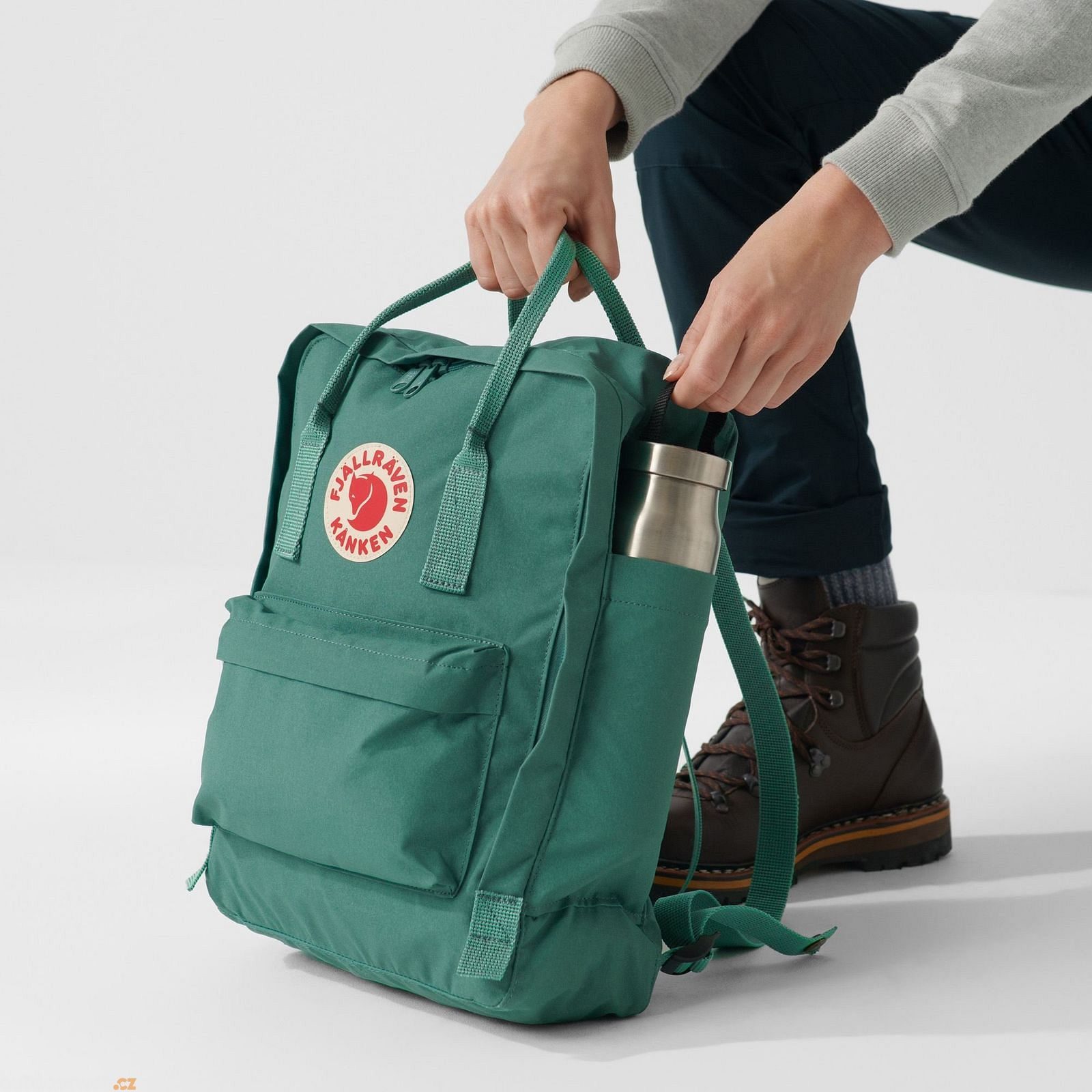 FJÄLLRÄVEN Kånken 16 Sky Blue-Light Oak