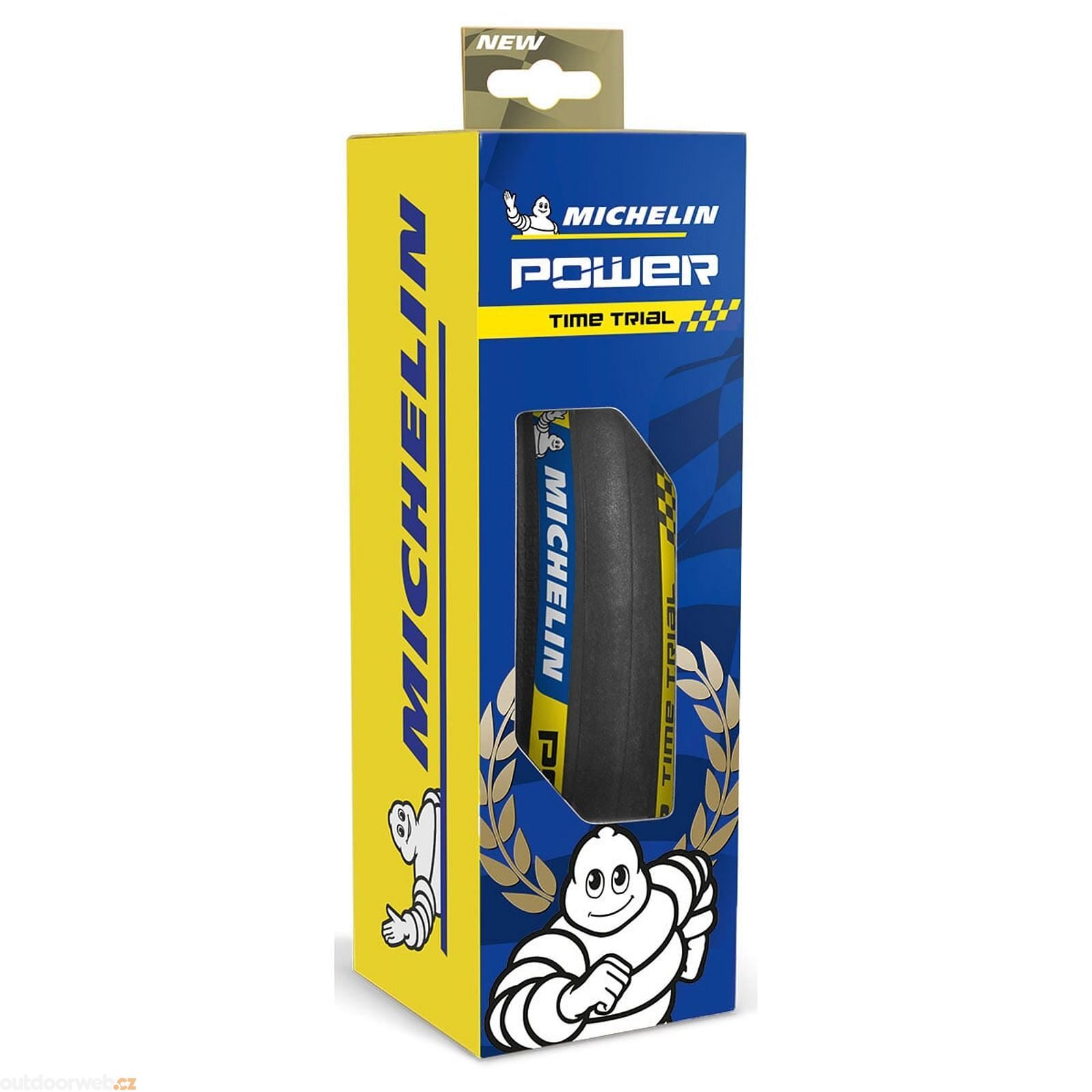 Pneu Vélo 700x23C  23-622  Michelin Power Time Trial Racing Line A Tringles Souples
