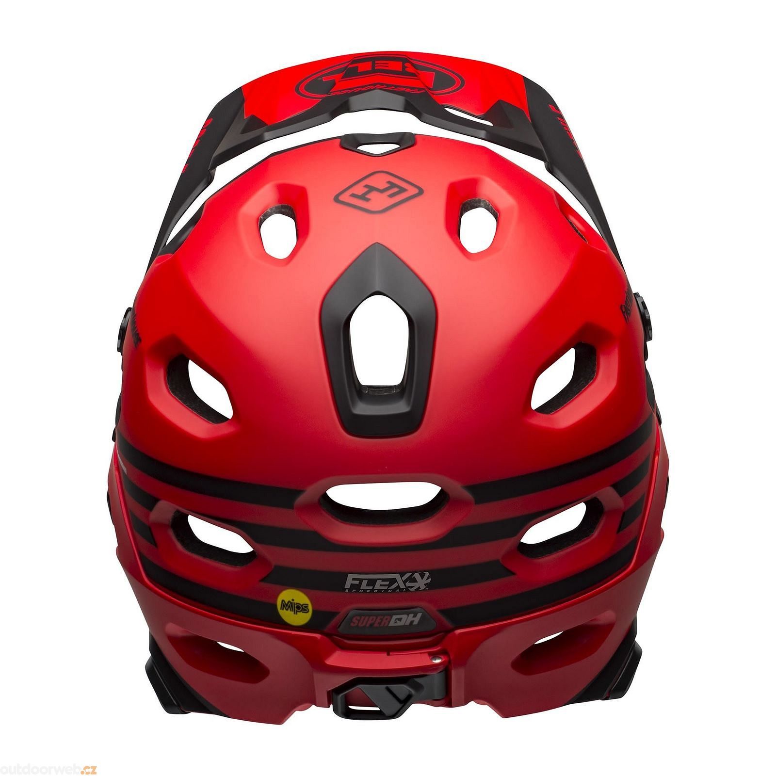 Super DH Spherical Mat/Glos Red/Black Fasthouse Cycling helmet - Main Image