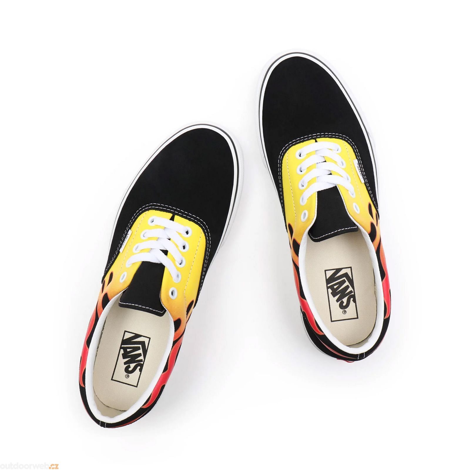 UA Era (FLAME), BLACK/TRUE WHITE men's sneakers VANS €