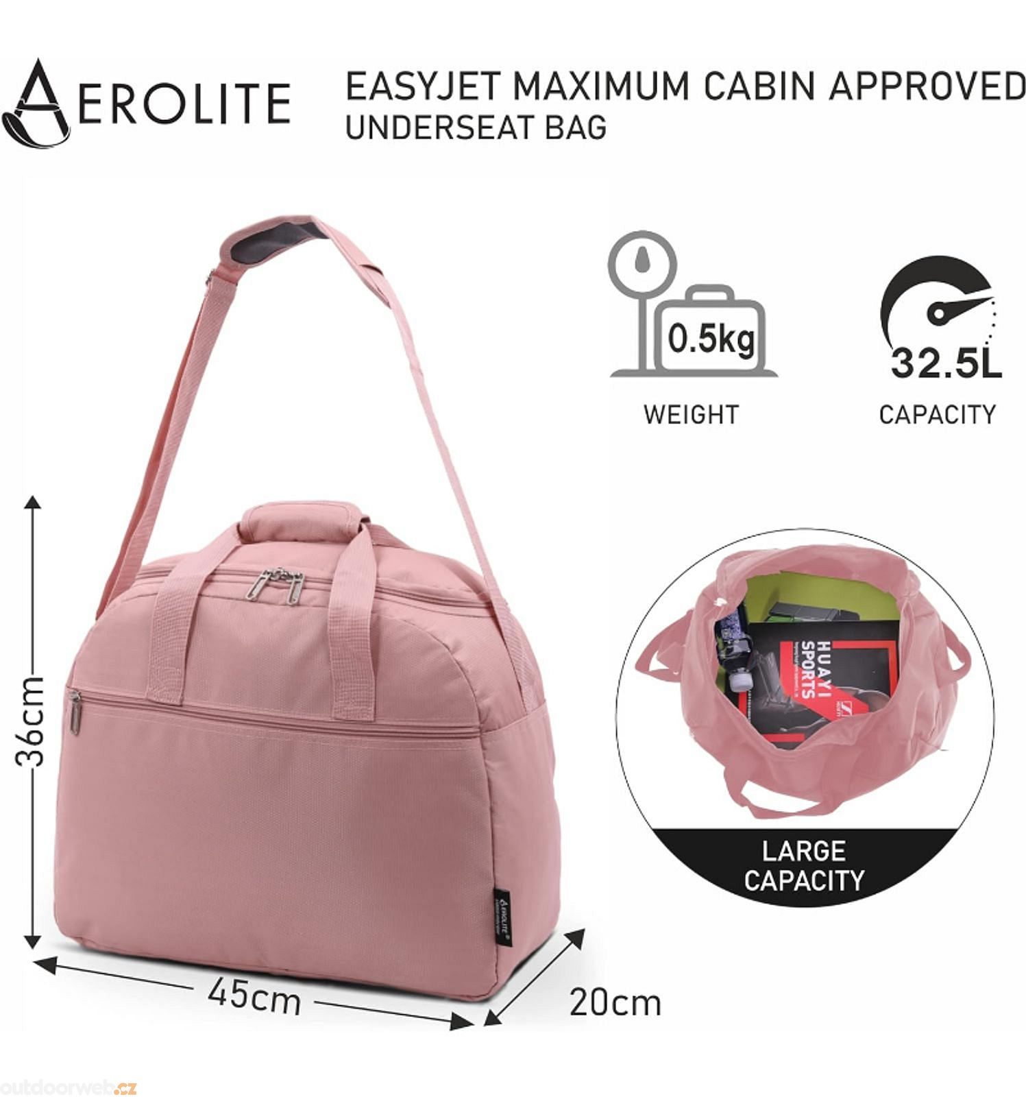 618 32,5 L růžová Travel bag AEROLITE €