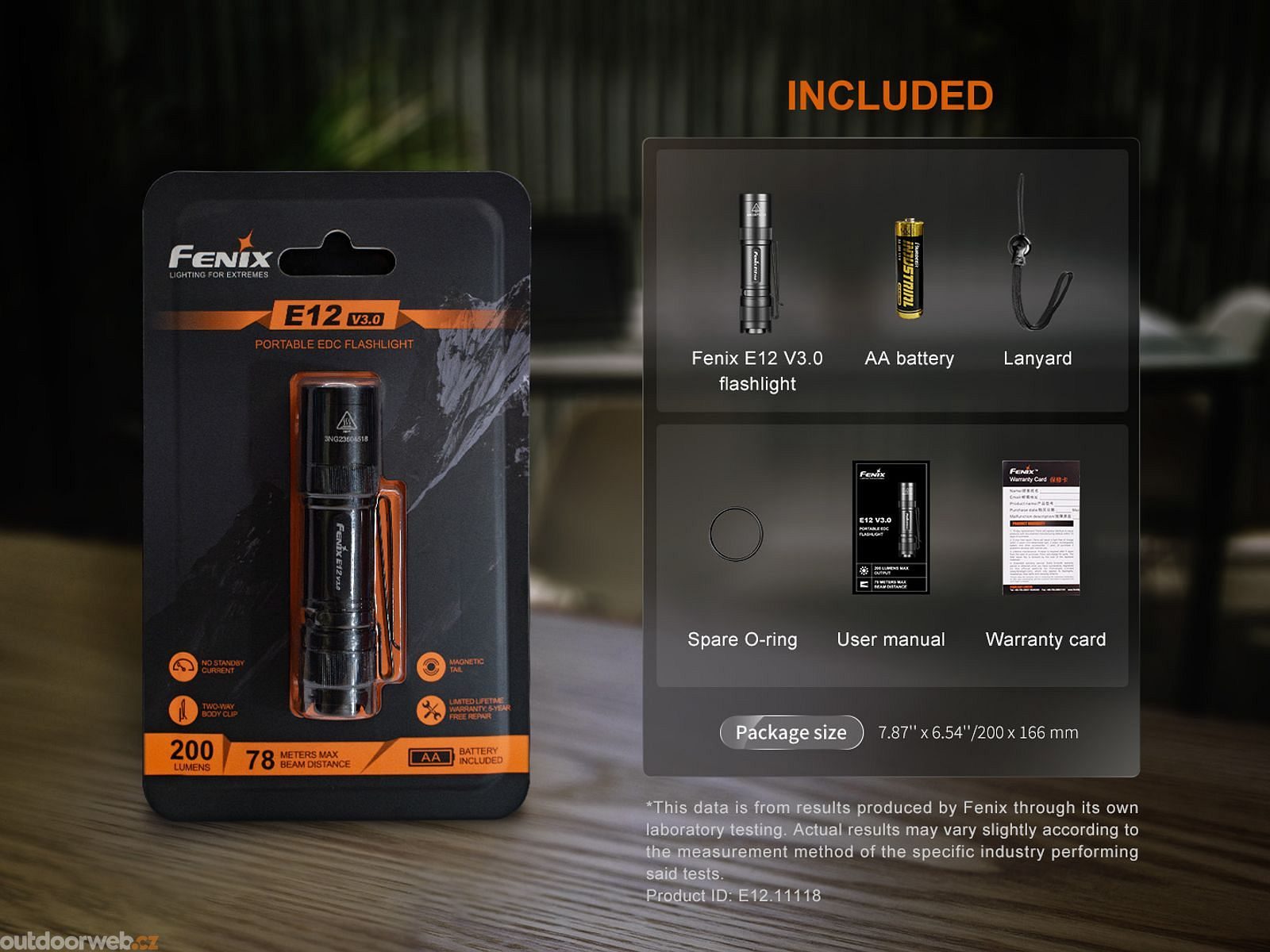 fenix e12 v2.0 flashlight AA ensuring the longest life for your batteries E12 V3.0 200 lm -
