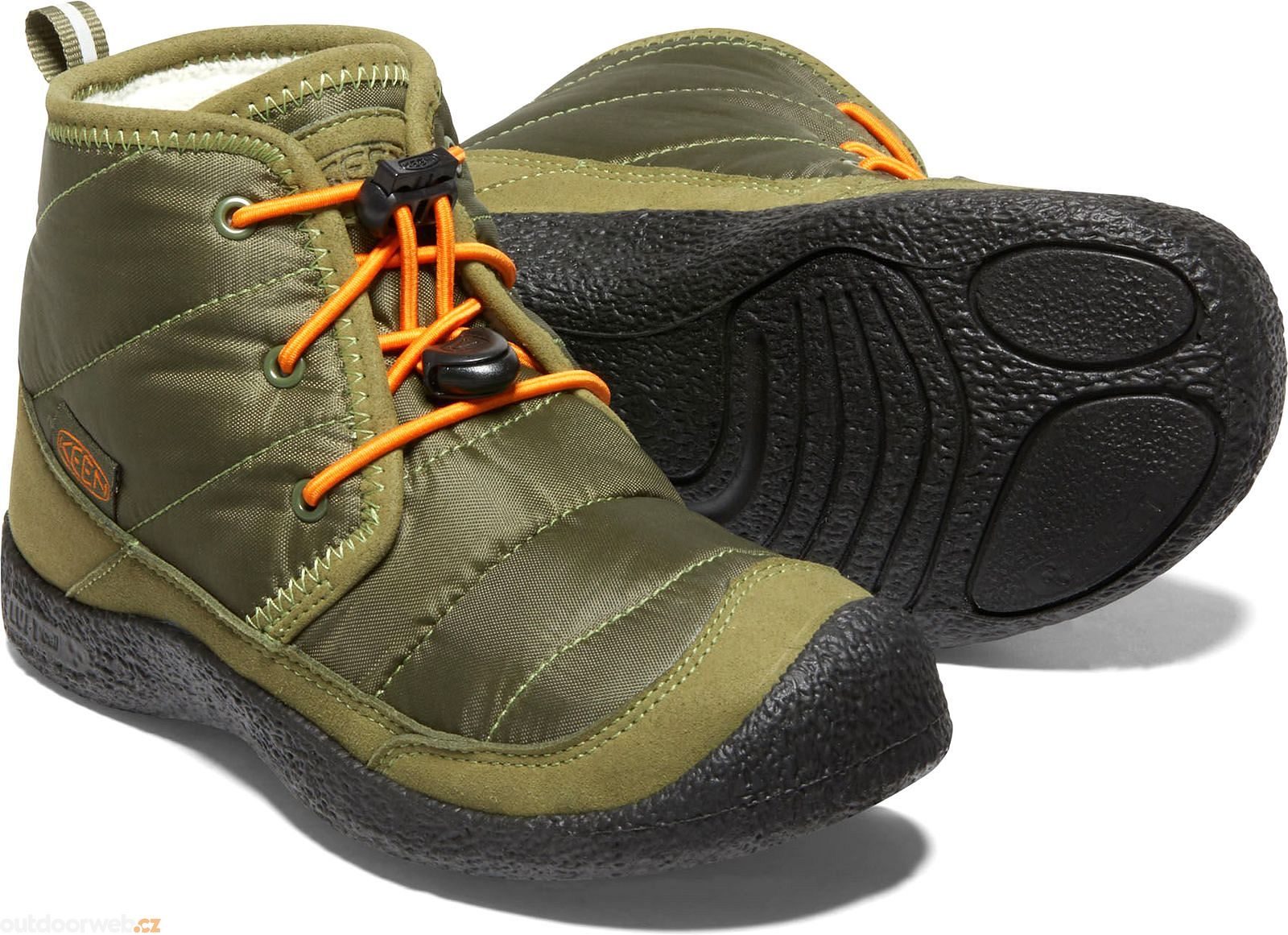 Outdoorweb.eu HOWSER II CHUKKA WP YOUTH capulet olive russet orange junior winter boots KEEN 46.29