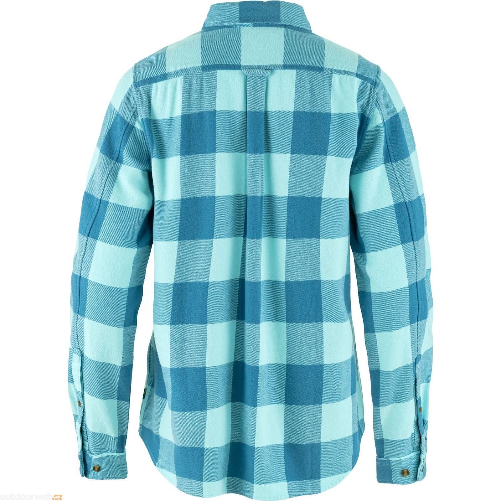Camisa De Hombre Fjällräven Övik Flannel Shirt M Talla: XL / Color: Azul/blanco