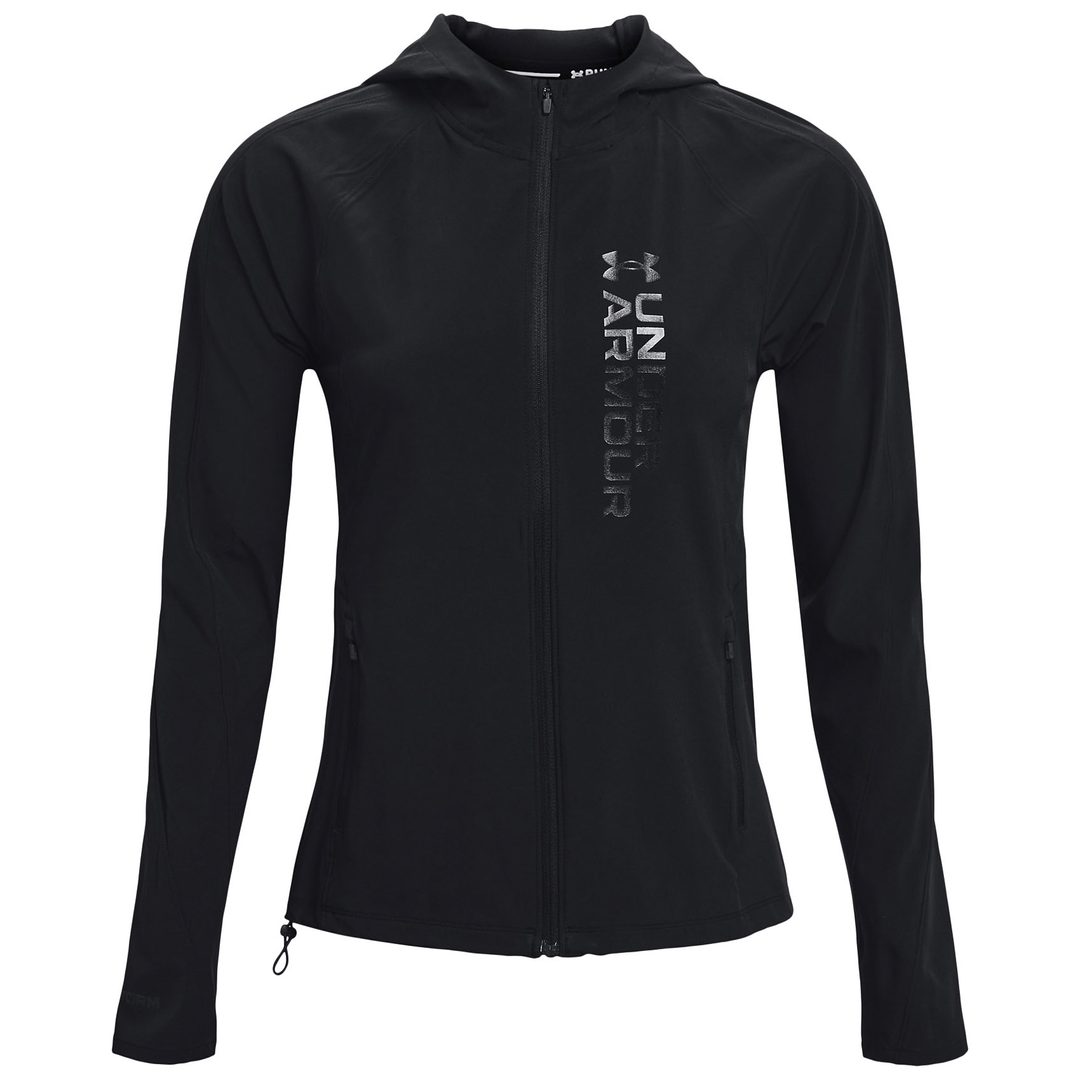  UA Forefront Rain Jacket, Black - men's jacket - UNDER  ARMOUR - 74.47 € - outdoorové oblečení a vybavení shop