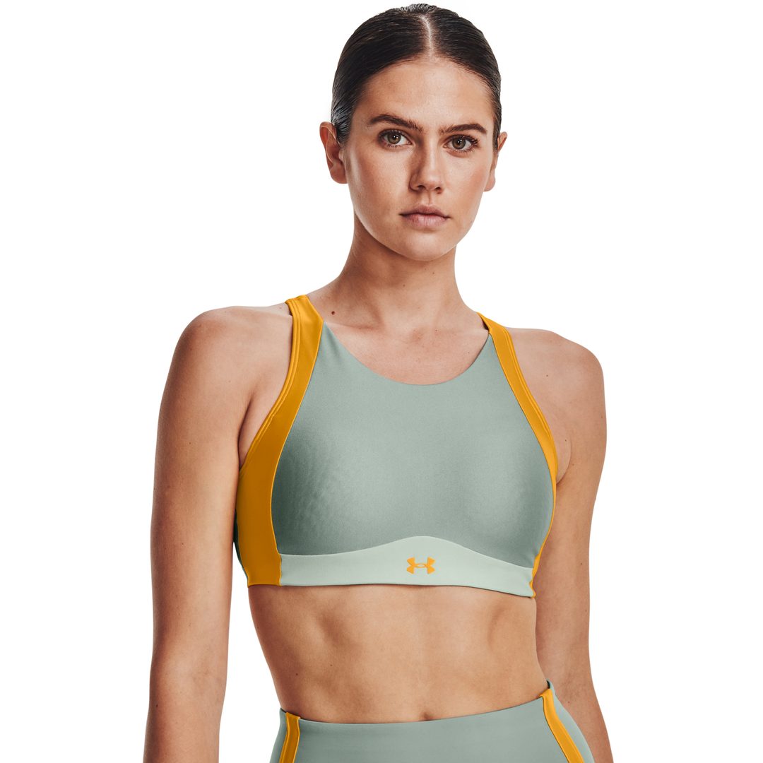  UA Infinity Crossover High, Gray - sports bra - UNDER ARMOUR  - 55.30 € - outdoorové oblečení a vybavení shop