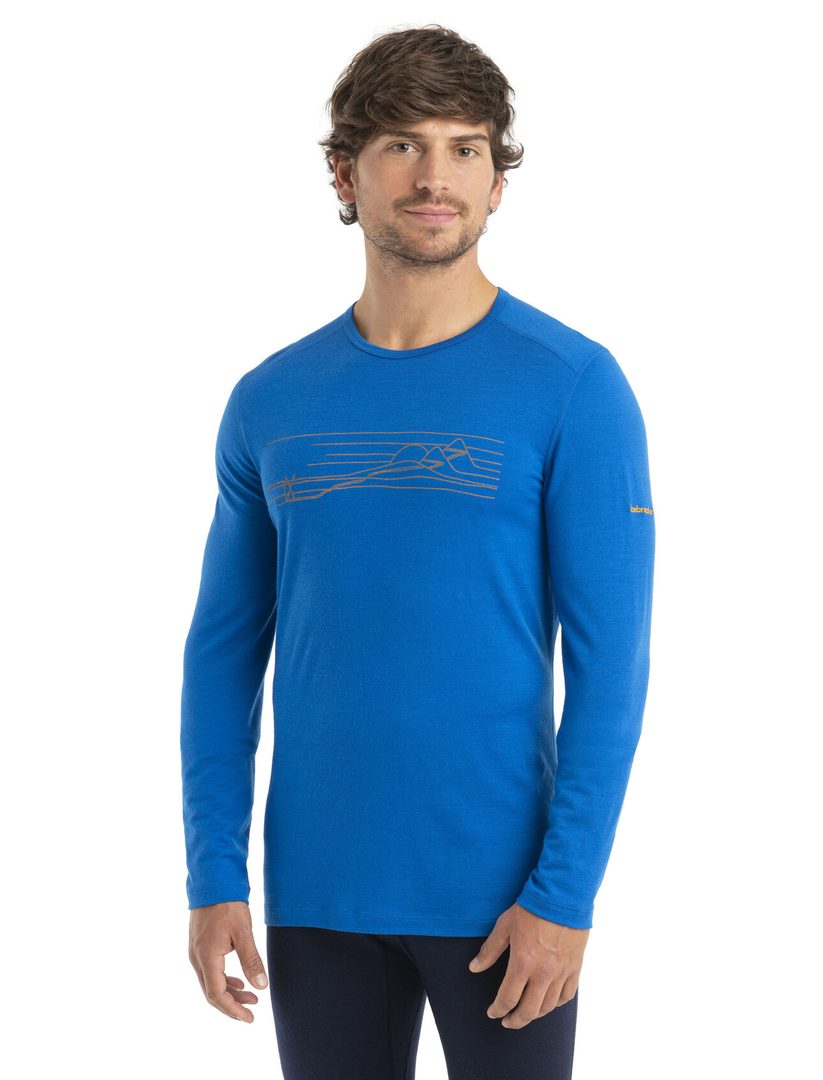 Merino Tech Lite II Long Sleeve T-Shirt Skiing Yeti - Icebreaker (EU)