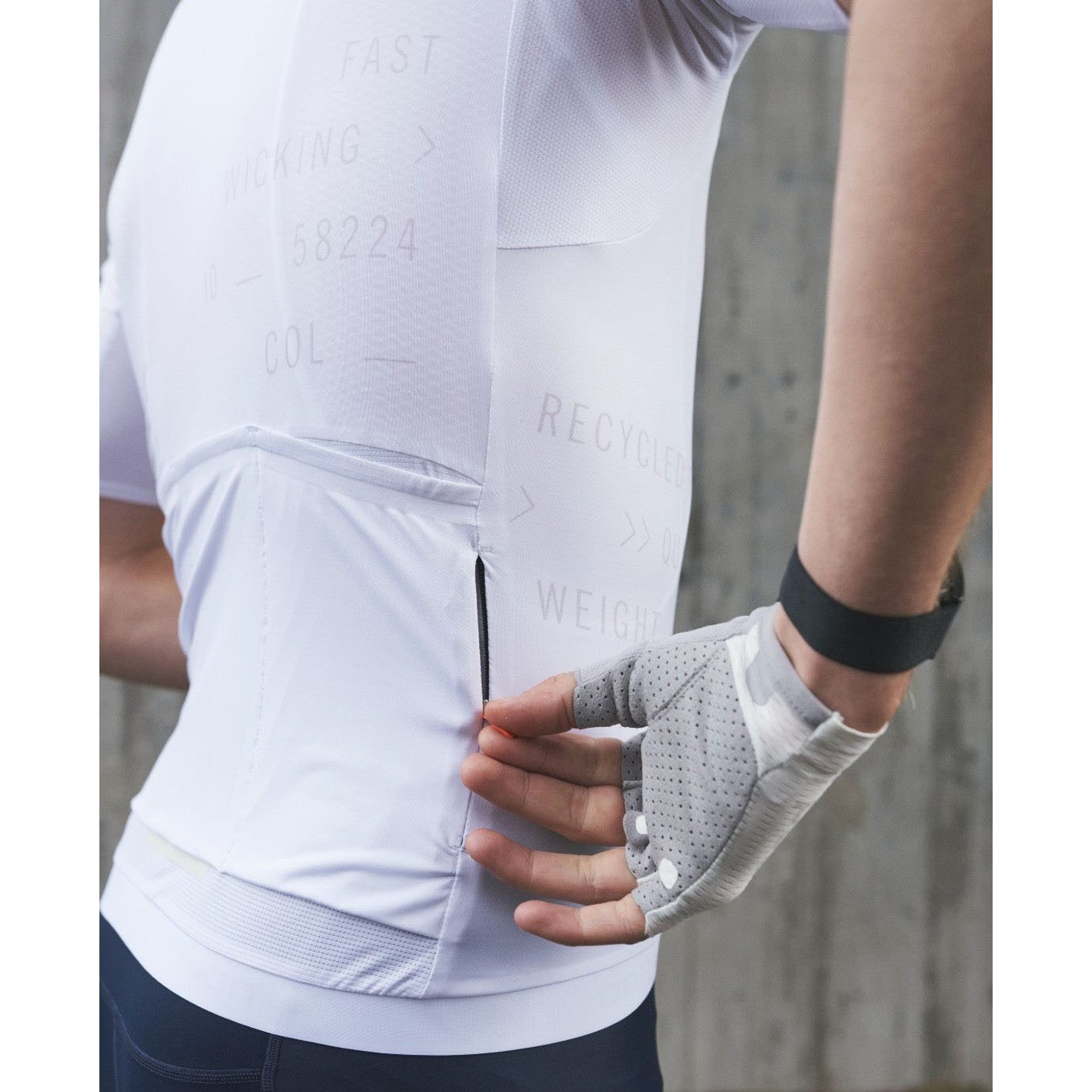 M's Pristine Print Jersey Hydrogen White