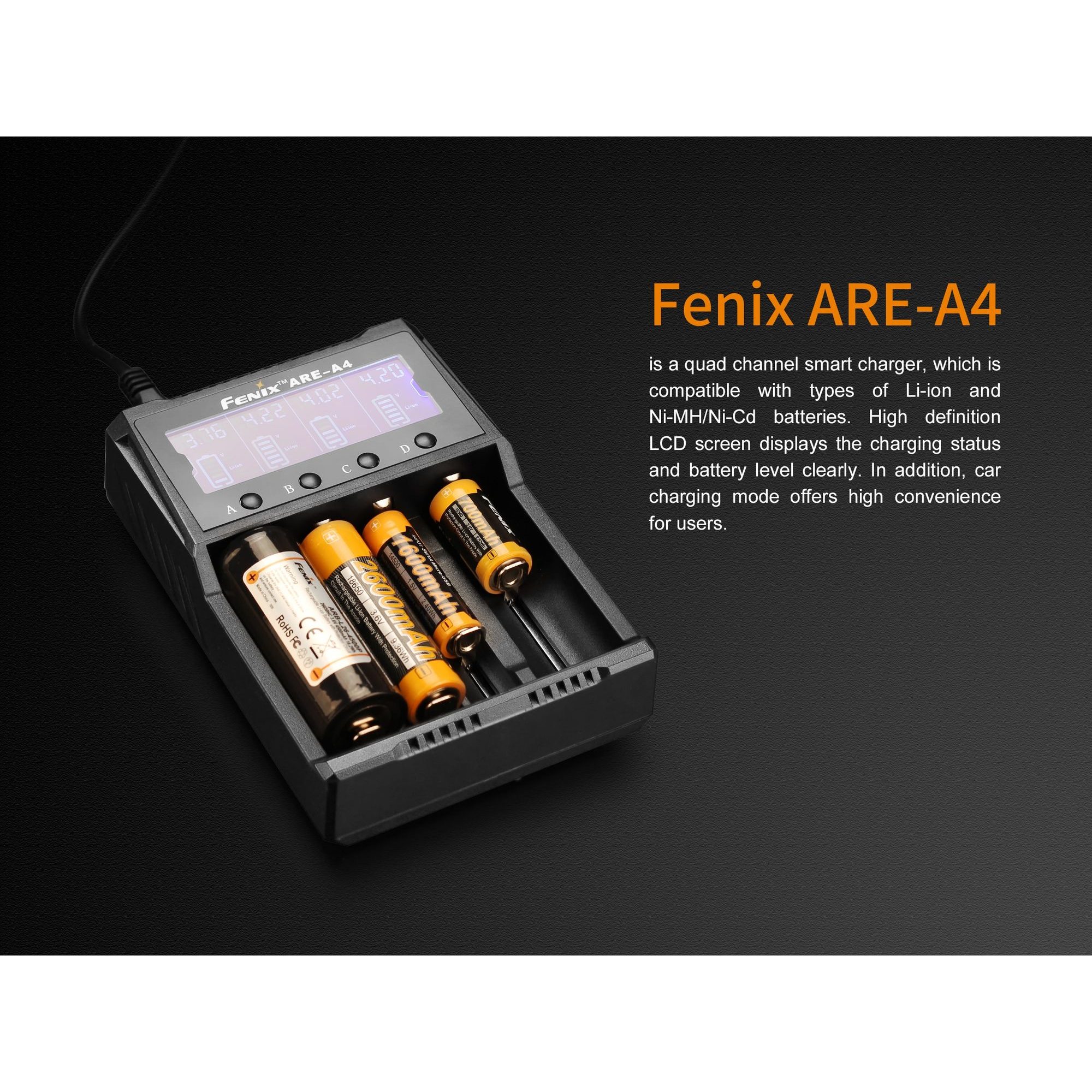 Fenix ARE-A4 (Li-ion, NiMH)