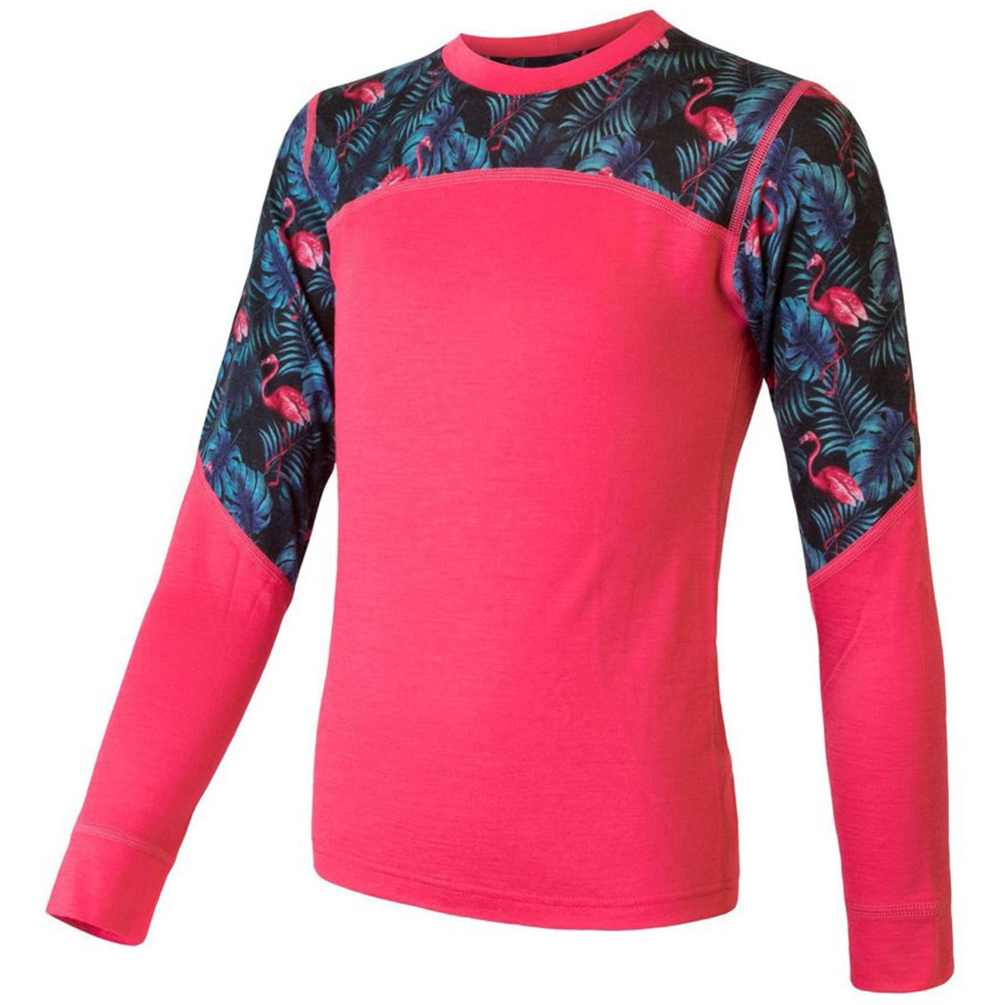 MERINO IMPRESS SET magenta/floral