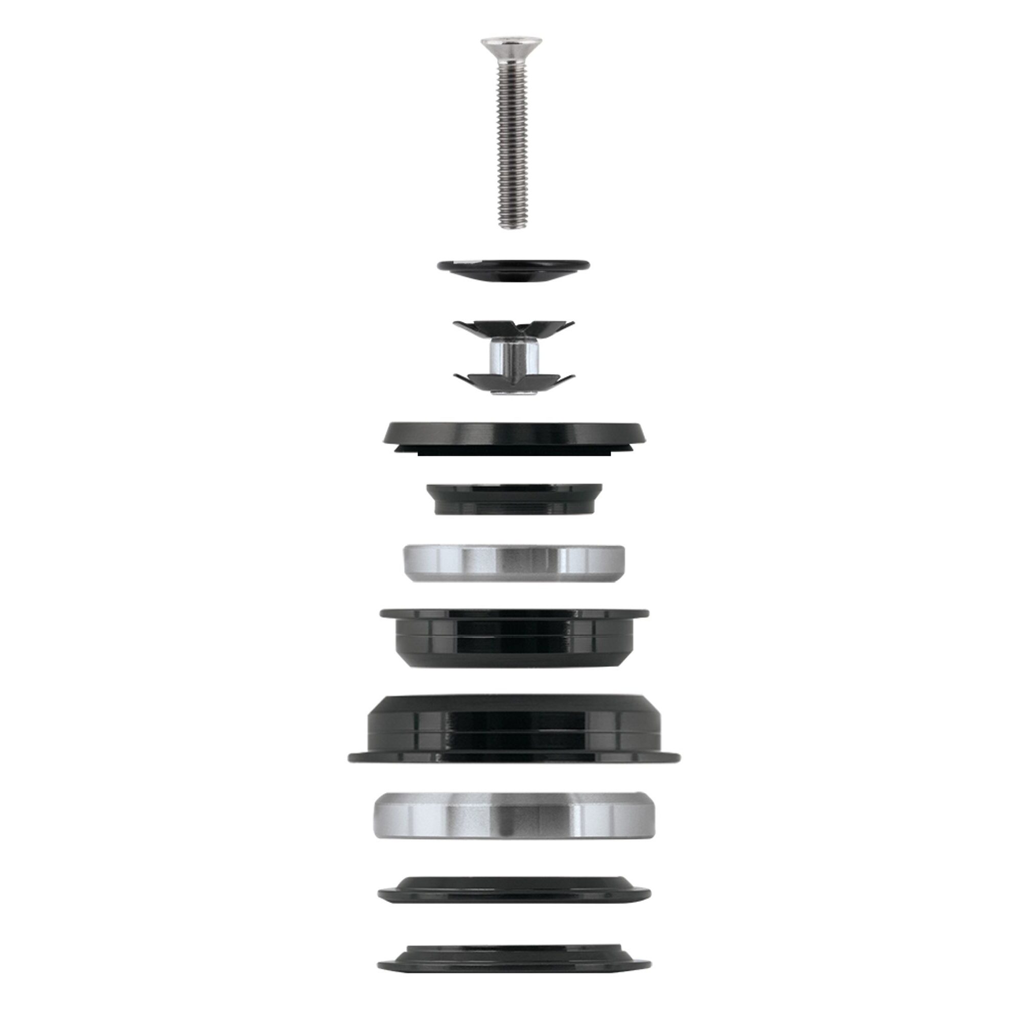 F TAPER 1 1/8"-1 1/2" polointegr. 56 mm černé