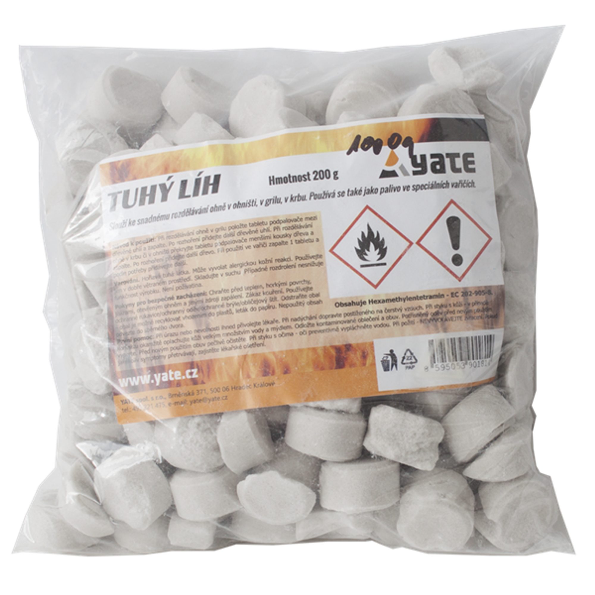 Solid alcohol in PE bag/tablets 1 kg